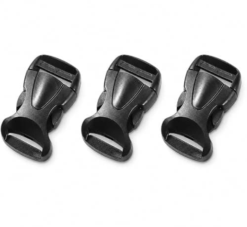 3 Pcs Hard Plastic Buckle Replacement Backpack Belt Buckle Clean Edge Easy to Use 20mm Quick Release for Luggage Backpack Strap