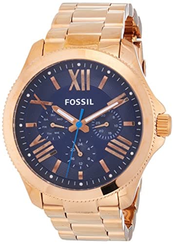 Fossil For Women Blue Dial Stainless Steel Band Watch - AM4566