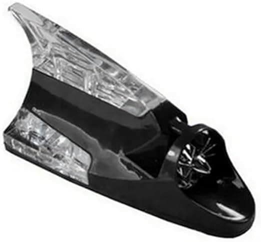 Shark Fin Car Roof Warning Light Auto Wind Power Easy Installation (Black in Clear, 1 Piece) - SA CAR Auto part