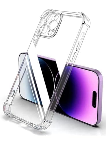 Gadget Shield Apple iPhone 14 Pro Max Clear Case, Shock-Absorption TPU Cell Phone Cover with Reinforced Corners, Soft Flexible & Crystal Clear Protective Bumper Case Cellular phone case