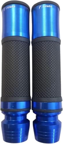LOKYBOY Motorcycle Handlebars Aluminum Rubber Textured Grip Pair Universal Handlebars