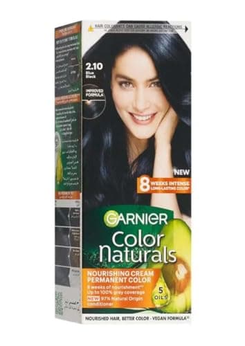 Garnier Color Naturals Permanent Hair Color 2.1 Blue Black 112ml – Scratch & Win Pack Hair coloring agent