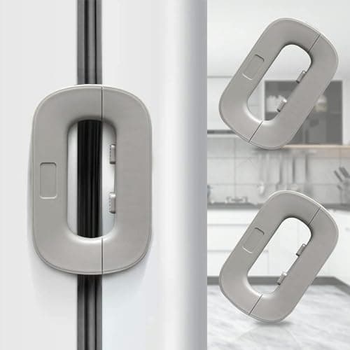 Multi-Purpose Home Safety Lock for Refrigerator Drawers and Cabinets Versatile Adhesive Security Latch for Household Doors and Storage Units