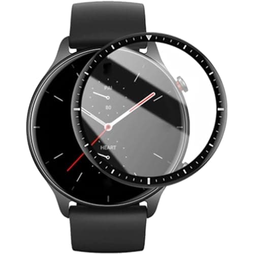 Screen Protector Compatible with Amazfit GTR 2E Watch, 3D Soft Curved Edge Protection Film [Anti-Scratch] [Bubble Free] [Extremely Shatter-Resistant] [Highly Sensitive] (Not Glass)