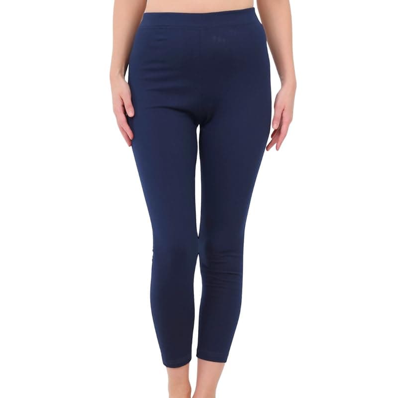 Cotton Zone Premium Organic Cotton women high-waisted long leggings size Pants