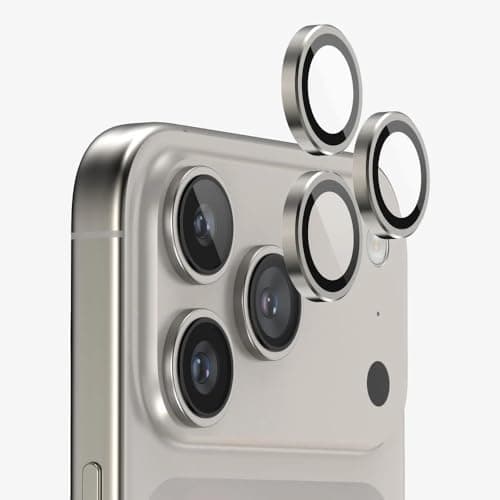 Camera Lens Protector For iPhone 17 Pro Max/ 17 Pro Only, Gray (Natural titatum) Color Screen protector