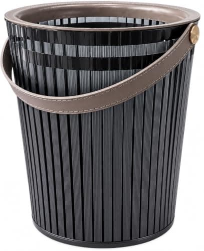 Multipurpose Transparent Ribbed Large Acrylic Basket - Water Bucket and Practical Basket for Rooms, Bathroom, Kitchen and Everyday Home Use – AM