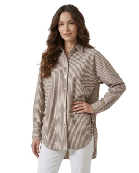 Relaxed Fit Striped Shirt 6
