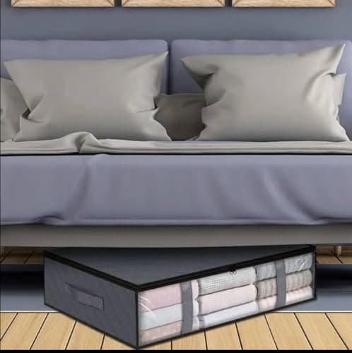 Underbed Storage Box Organizer for Clothes Blankets Sheets 85x45x20 cm