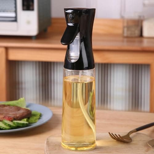 Jumbo Glass Oil Spray Bottle for Cooking Air Fryer and Hair Moisturizing
