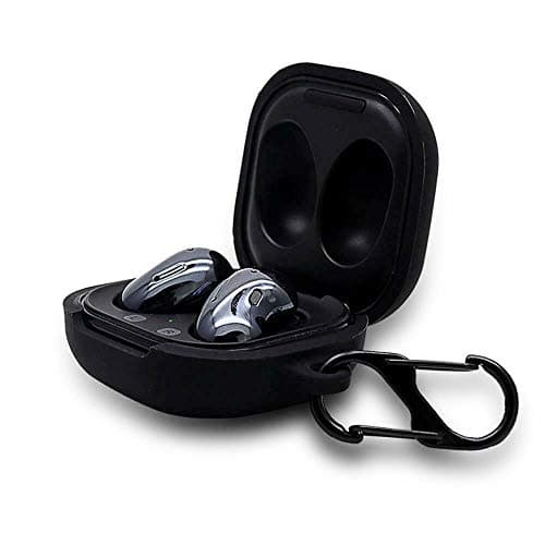 MARGOUN for Samsung Galaxy Buds 2 Pro/Galaxy Buds 2/Galaxy Buds Pro Case with Carabiner (Black) Portable electronic device cover