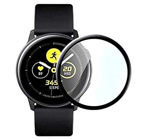 samsung watch active 2 44 mm with black frame rubbery full glue Screen protector