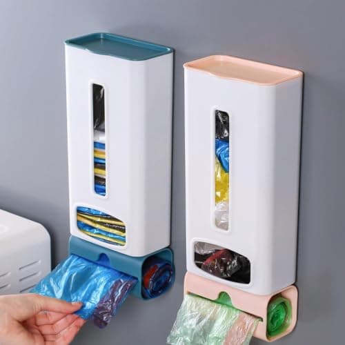 Plastic Bag Holder and Organizer Wall Mounted Grocery Bag Dispenser