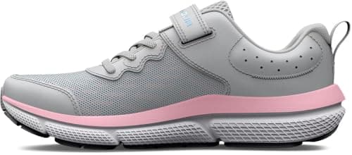 Under Armour Girls' Pre School Assert 10 Alternate Closure, (100) Halo Gray/Pink Sugar/Iridescent, 2.5, US