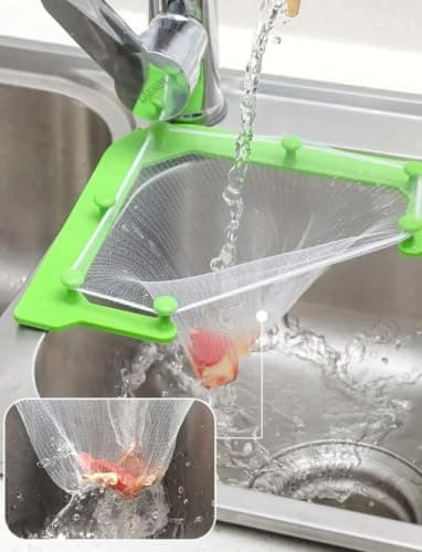Practical Sink Strainer with 3 Mesh Filters for Kitchen and Bathroom