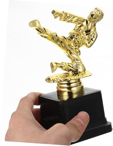 Gold Event Award Trophy for Kids, Sports Party Favors for Karate and Adults, Taekwondo Celebration Transition Prizes, Taekwondo Reward Model