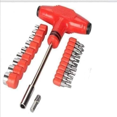 SACAR 24 Pcs Multi Screwdriver Set - Assorted and Practical Set Suitable for All Maintenance Work in Car, Home or Office