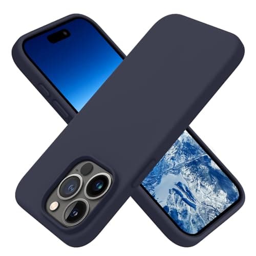 OTOFLY Designed for iPhone 15 Pro Case, Silicone Shockproof Slim Thin Phone Case for iPhone 15 Pro(6.1 inch), (Midnight Blue) Cellular phone case