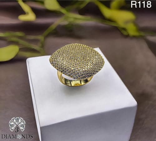 3 Diamonds 3370159539234 Wedding Ring For Women Gold Plated