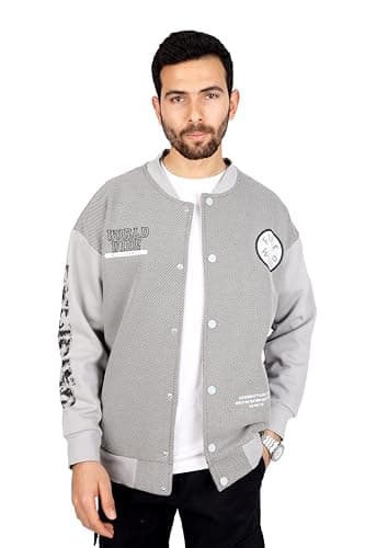 FIRE WOOD mens Milton cotton half collar long sleeves and pocket Sweatshirt