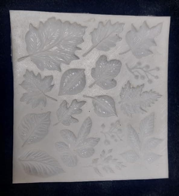 Leaf Silicone Mold, Multi Leaf Design, for Resin, Soap, Chocolate, White Craft mold