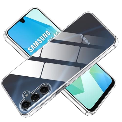Fitudoos Transparent Silicone Case for Samsung Galaxy A16 4G/5G, Shock-Absorbent, TPU and Silicone Material Fit with Easy Access to All Ports and Buttons Portable electronic device cover