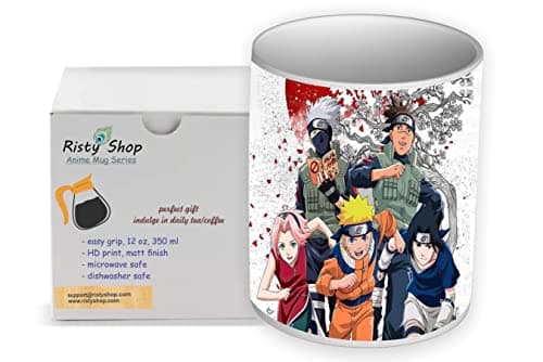 Risty Shop Naruto (Style-154) Gourmet Coffe Mug Superhero Jujutsu Manga Anime Lovers Capacity 350 ml, dishwash,Microwave Safe, Must Buy, Birthday Gift. Drinking cup
