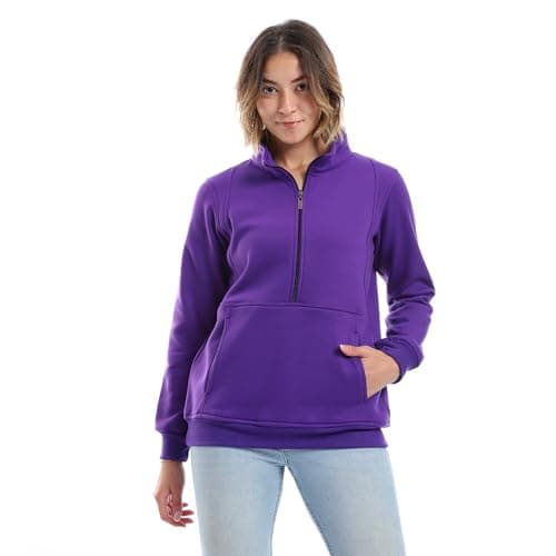 CAESAR Womens Women Closed Hoodie With Front Zipper hoodie (pack of 1) Sweatshirt