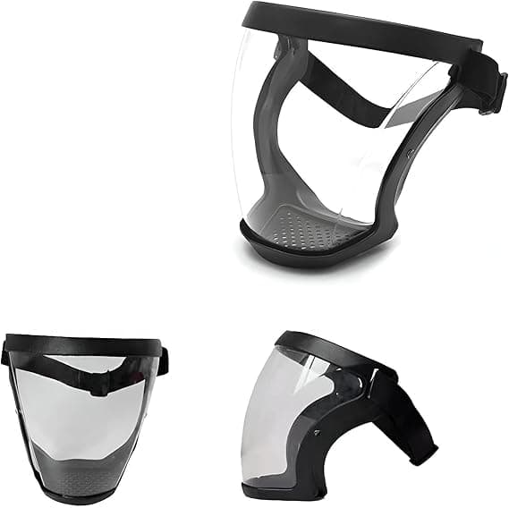 Anti Dust Mask - Clear Anti-Fog Mask with Adjustable Design and Replaceable Filter for Daily Activities and Outdoor Use - SACAR