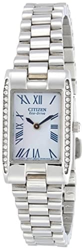 Citizen Watch for Women, Quartz Movement, Analog Display, Silver Stainless Steel Strap-EW9810-58D