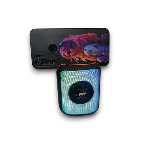 Generic AN225 Wireless Portable Bluetooth Speaker with USB Flash Memory Slot, Karaoke, FM Radio, AUX, Multicolor