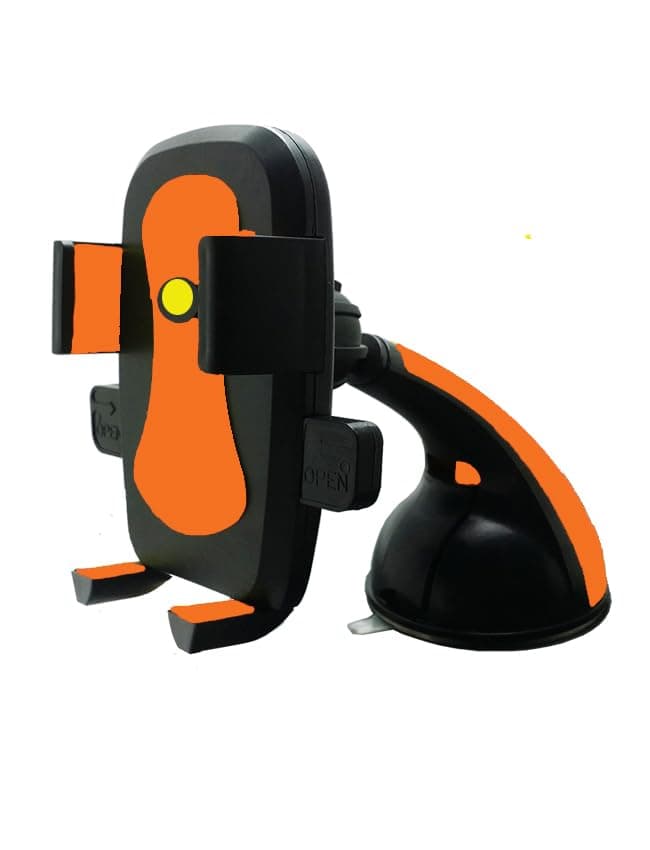 Car Phone Holder, Super Suction, Safe Driving, Adjustable Fit for All Phones (Burtqani Code:9567) - KaberTrade Portable electronic device mount