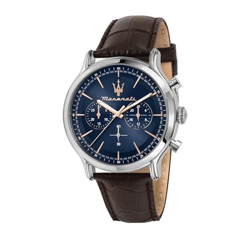 EPOCA Men's Watch Chronograph, made of Steel, Leather - R8871618014