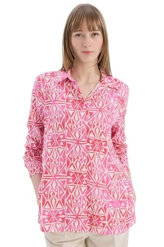 DeFacto Womens Casual Oversize Fit Shirt Neck Long Sleeve Woven Top Long Sleeve Tunic Sweatshirt (pack of 1)