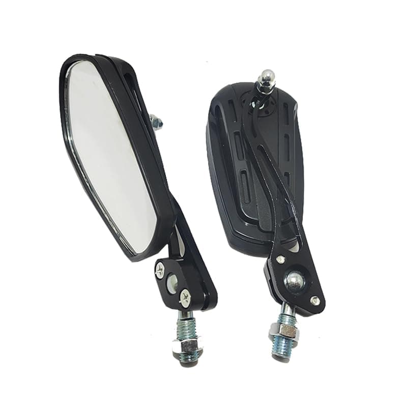 KaberTrade KaberTrade Modified Anti-Vibration Modified Rear View Mirrors Set for Motorcycles and Scooters - Fashion Sports Design (Black Mirrors Code:10207) Vehicle mirror