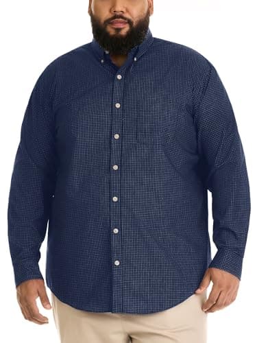 Van Heusen Men's Big and Tall Wrinkle Free Long Sleeve Button Down Shirt