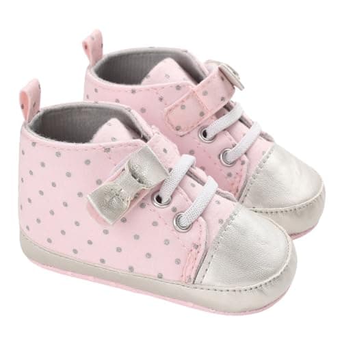 Mix&Max baby-girls Velcro Strap Sneakers Printed Dots Sneaker Shoes