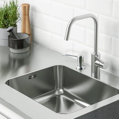 Premium 304 Stainless Steel Soap Pump with Flexible Silicone Hose Direct Gallon Connection 360 Degree Swivel and Check Valve for Kitchen Bathroom Sink Pump dispenser