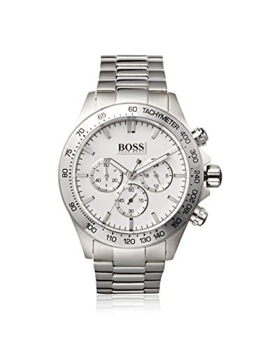 Hugo Boss HB 6030 Men's White Dial Stainless Steel Band Chronograph Watch - 1512962
