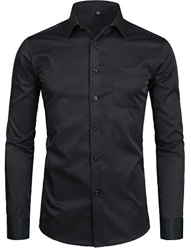 ZEROYAA mens Button Up Dress Shirts Dress Shirt (pack of 1)