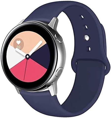 Straps (Compatible with Samsung Galaxy Watch 7 6 5 4 FE Strap 20mm 44mm/Watch 6 Classic 43mm 47mm/5 Pro 45mm/4 Classic 42mm 46mm, 40mm Soft Silicone Replacement Sport Band for Women Men (Yellow)