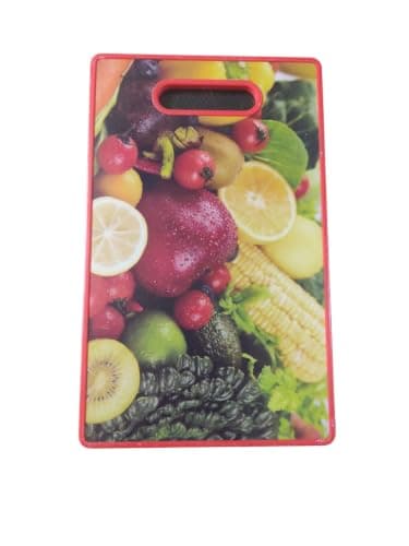 Rectangular Cutting Board - Plastic Multi Color Red