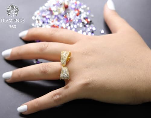 3 Diamonds 3370159539282 Wedding Ring For Women Gold Plated