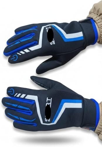 Anti Slip Cycling Gloves for Men Women Windproof Cycling Gloves for Cycling Hiking Climbing Outdoor Activities (One Size) - Suitable for Touch Screen - AGA