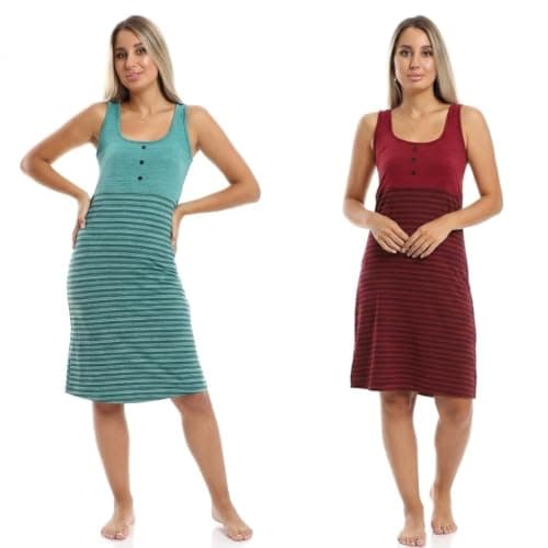 KADY Womens Bundle of 2 sleepshirt short sleeves Bundle of 2 sleepshirt short sleeves Sleepwear