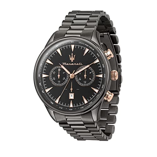 Maserati Classic Chronograph|Date Analog Dial Color Black Men's Watch - R8873646001