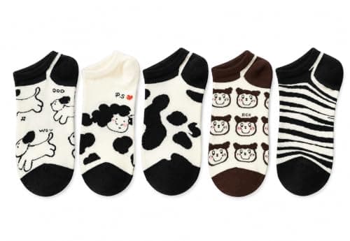 Women's Sockets Casual Socks Comfortable Feet Daily Wear Casual Style 5 Pieces