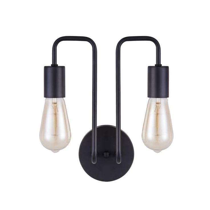 Generic Abalek 2 Bulb Without Bulbs 25x20x25cm Black Edg_60 Light fixture