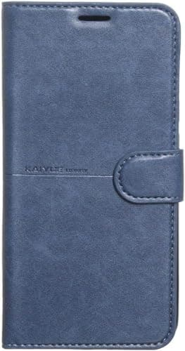 High-quality leather case to fully protect the phone 360 degrees, foldable, compatible with Infinix Hot 60 Pro Plus (Navy) Cellular phone case