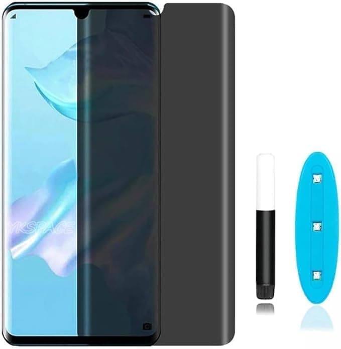 Compatible with UV Privcy Protective Tempered Glass Privacy Screen Protector 3D Curved Edge Realme 12 Pro Privacy Anti-Scratch Smear Full Cover Screent Cellular phone case